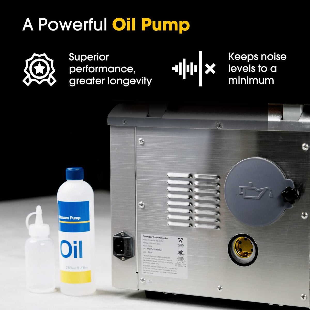 Vacuum Pump Oil for Chamber Vacuum Sealer Machines - 1 Quart