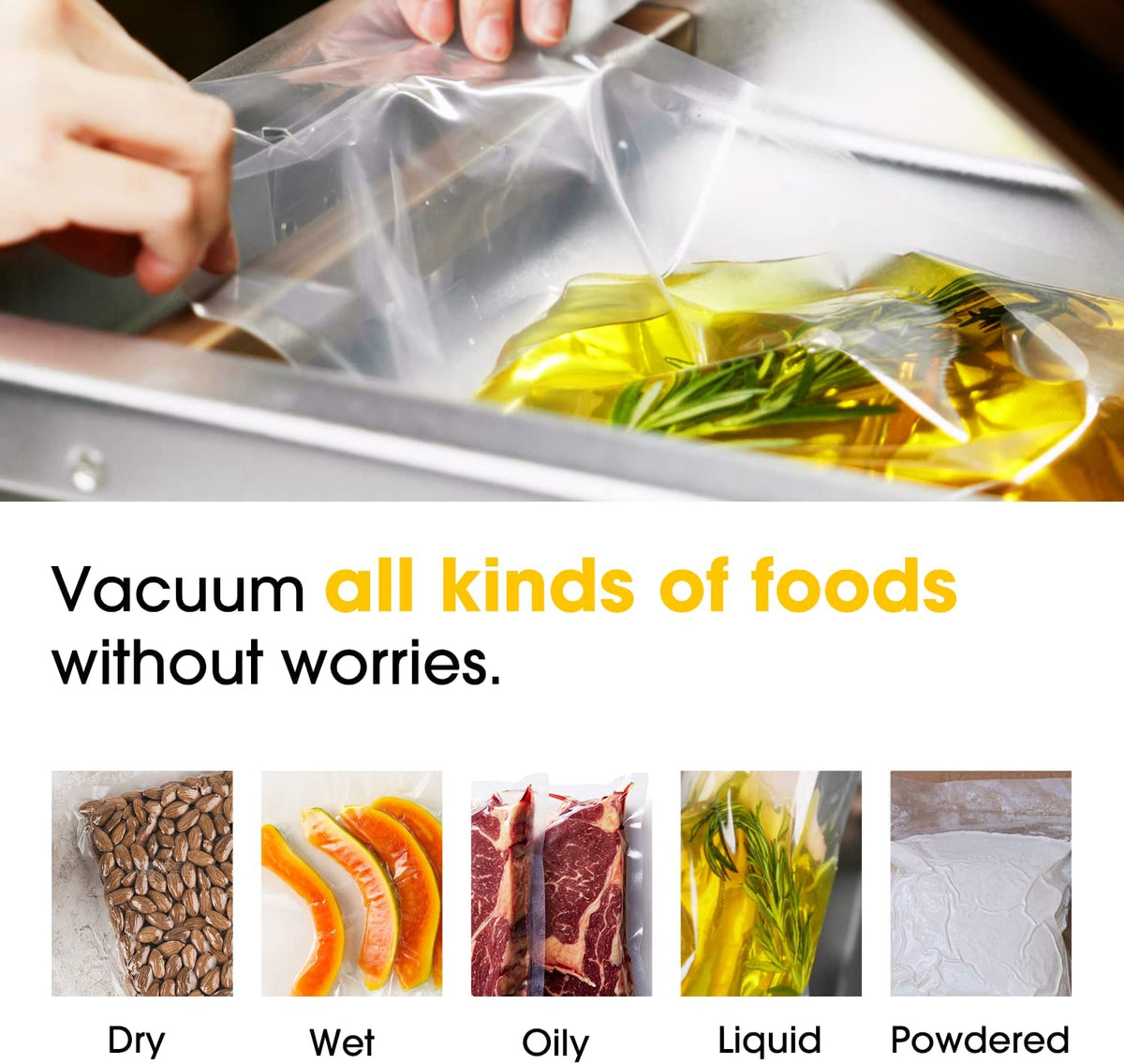 Types of Food Vacuum Sealer