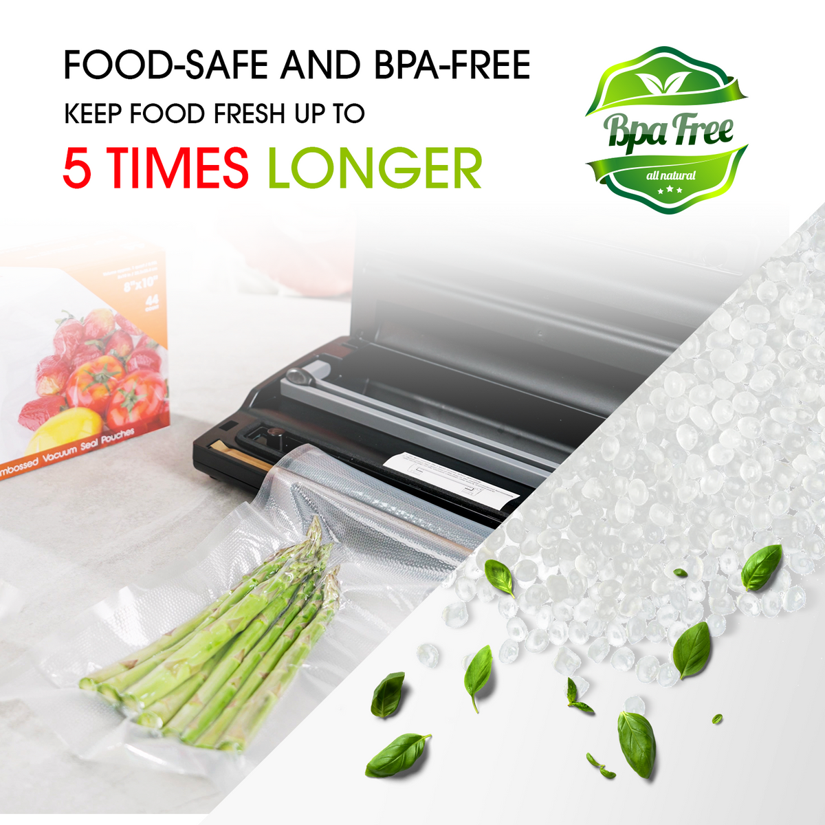 FoodSaver Food Saver Vacuum Sealer Bag Roll Combo Precut Bags Value Pack  BPA FRE