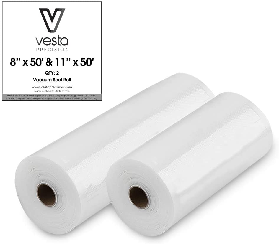 2/4 Commercial 11 x 50' Vacuum Sealer Roll Storage Bags Kitchen